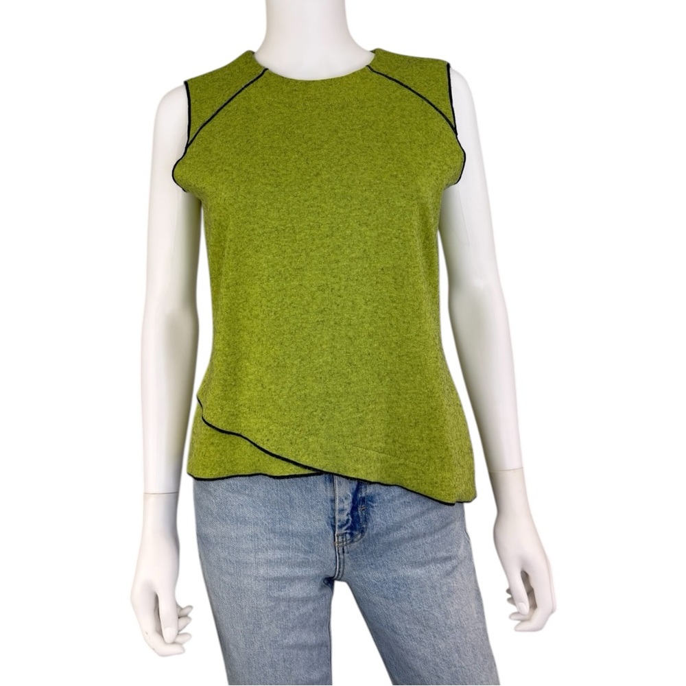 BUCHANAN - KANG Green Knit Top Size S G0302